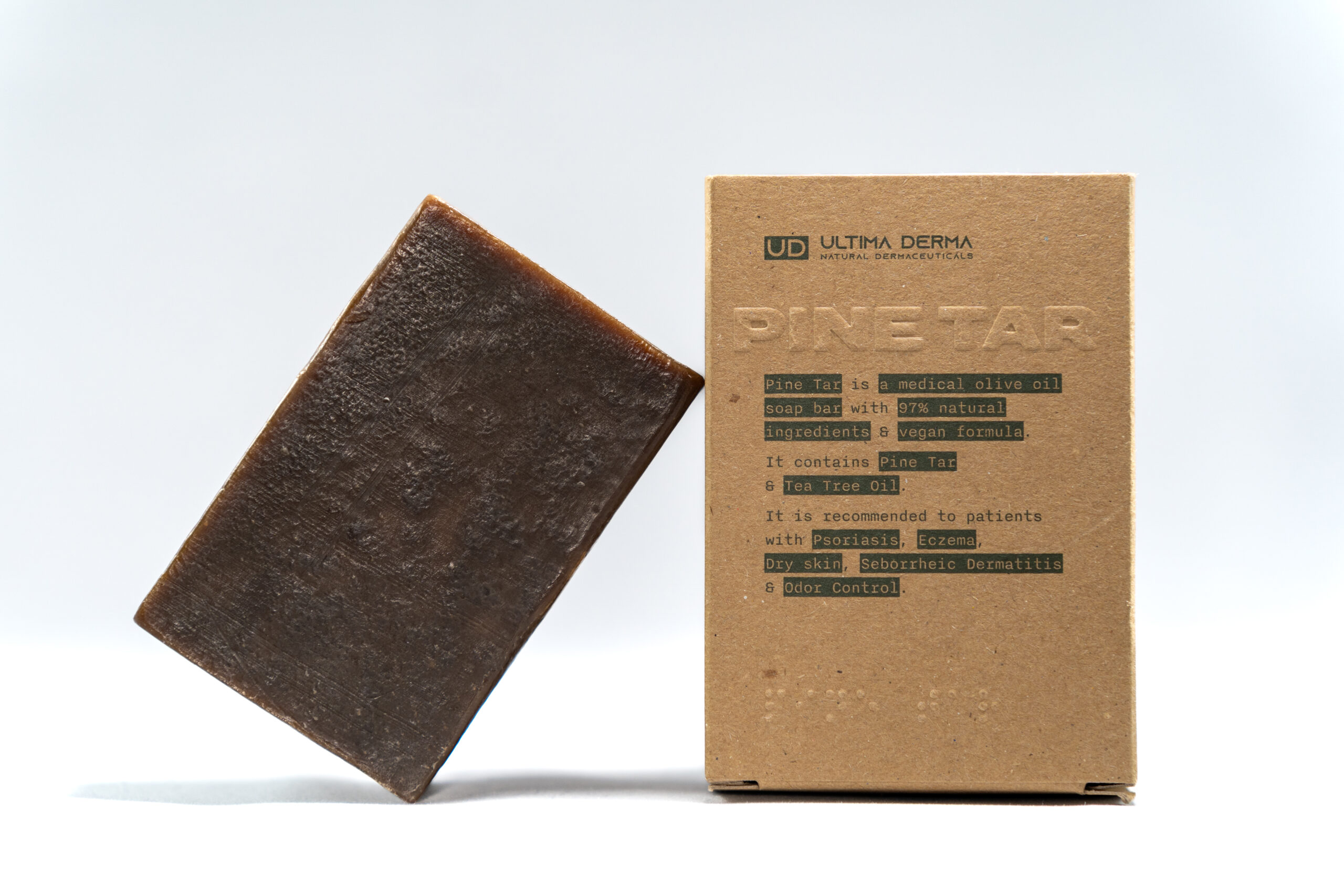 Handmade Pine Tar Olive Bar